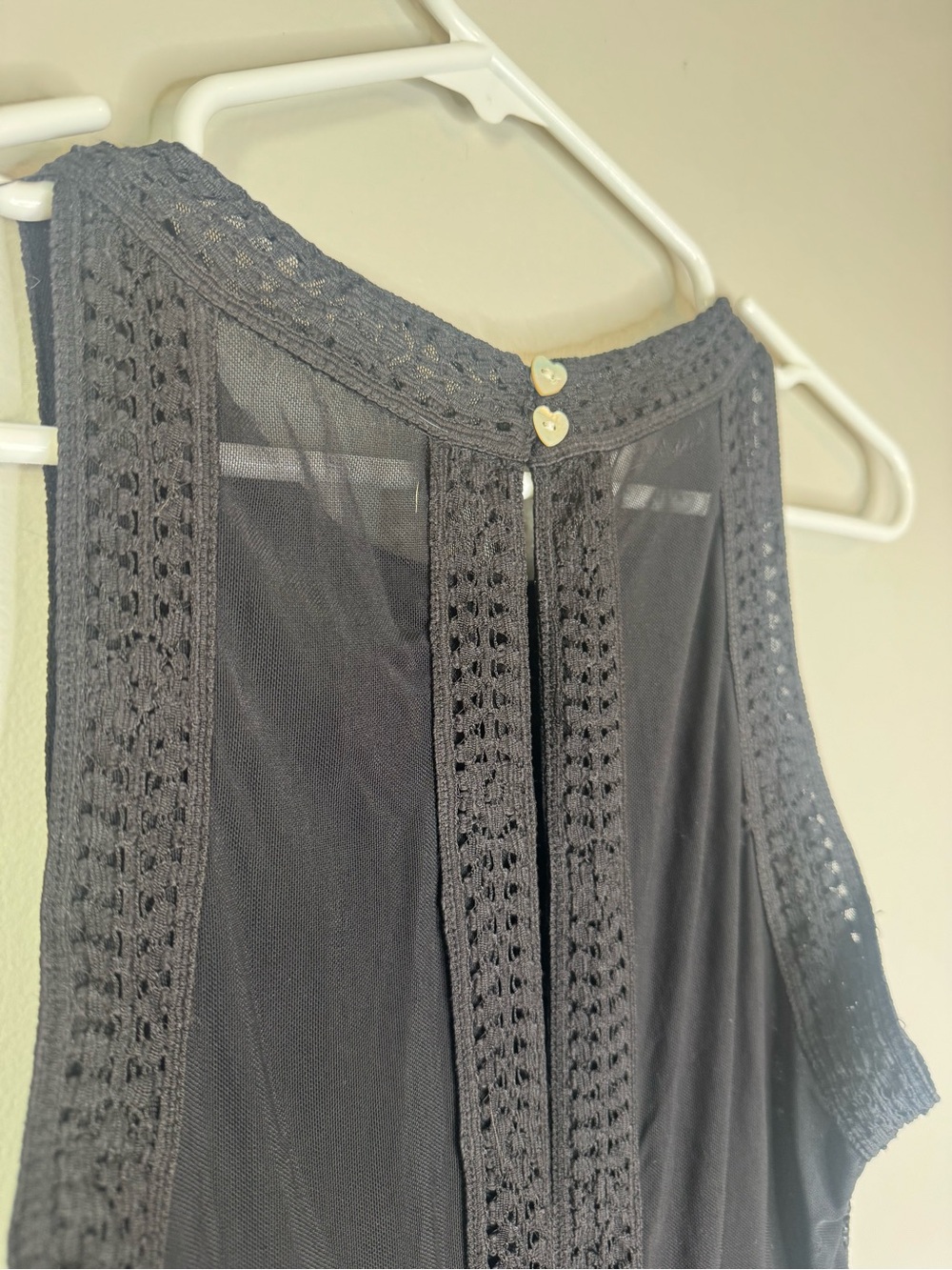 Kimchi Blue Black Crochet Midi Dress - Picture 4 of 5